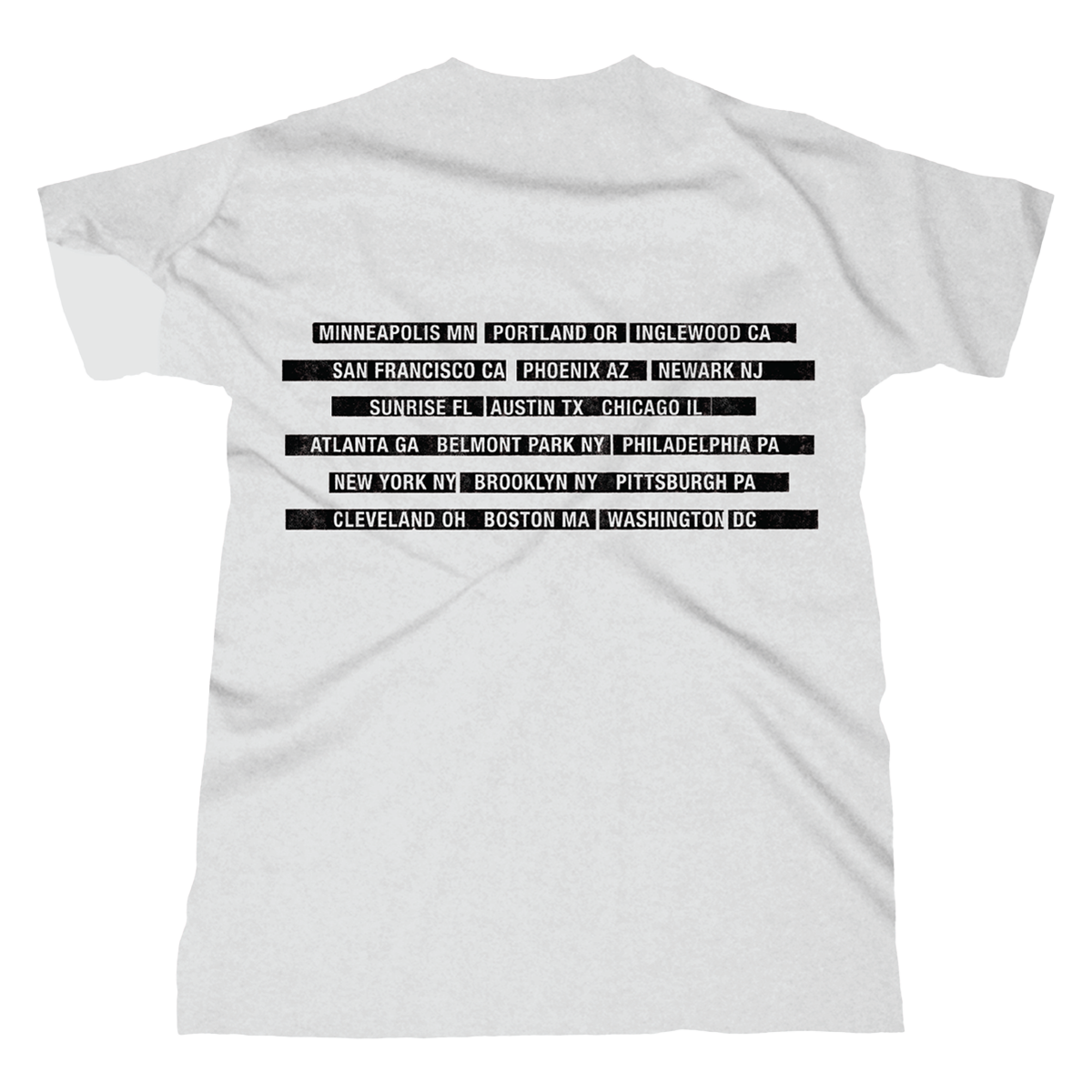 Springsteen & The E Street Band 2026 Land Of Hope & Dreams American Tour Tee - White