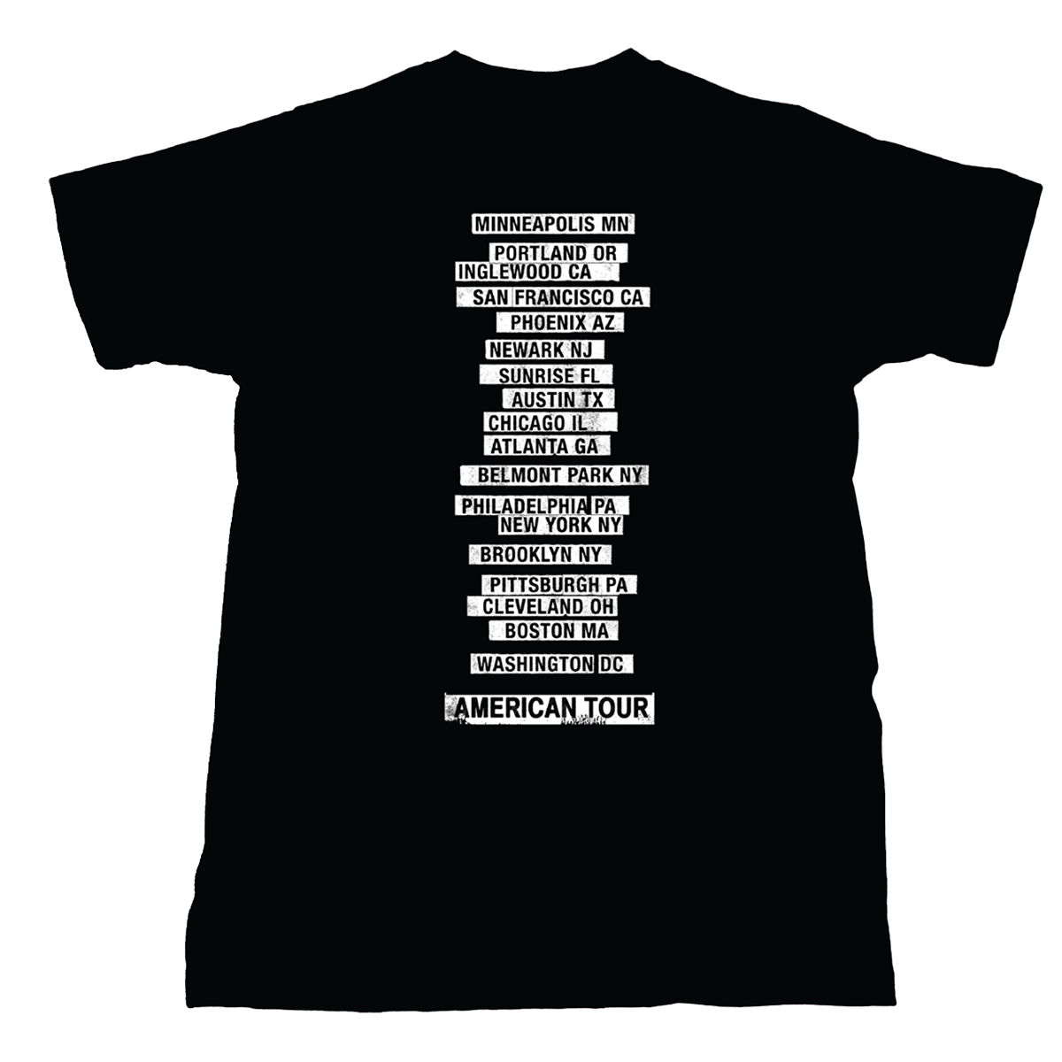 Springsteen & The E Street Band 2026 Land Of Hope & Dreams American Tour Tee - Black