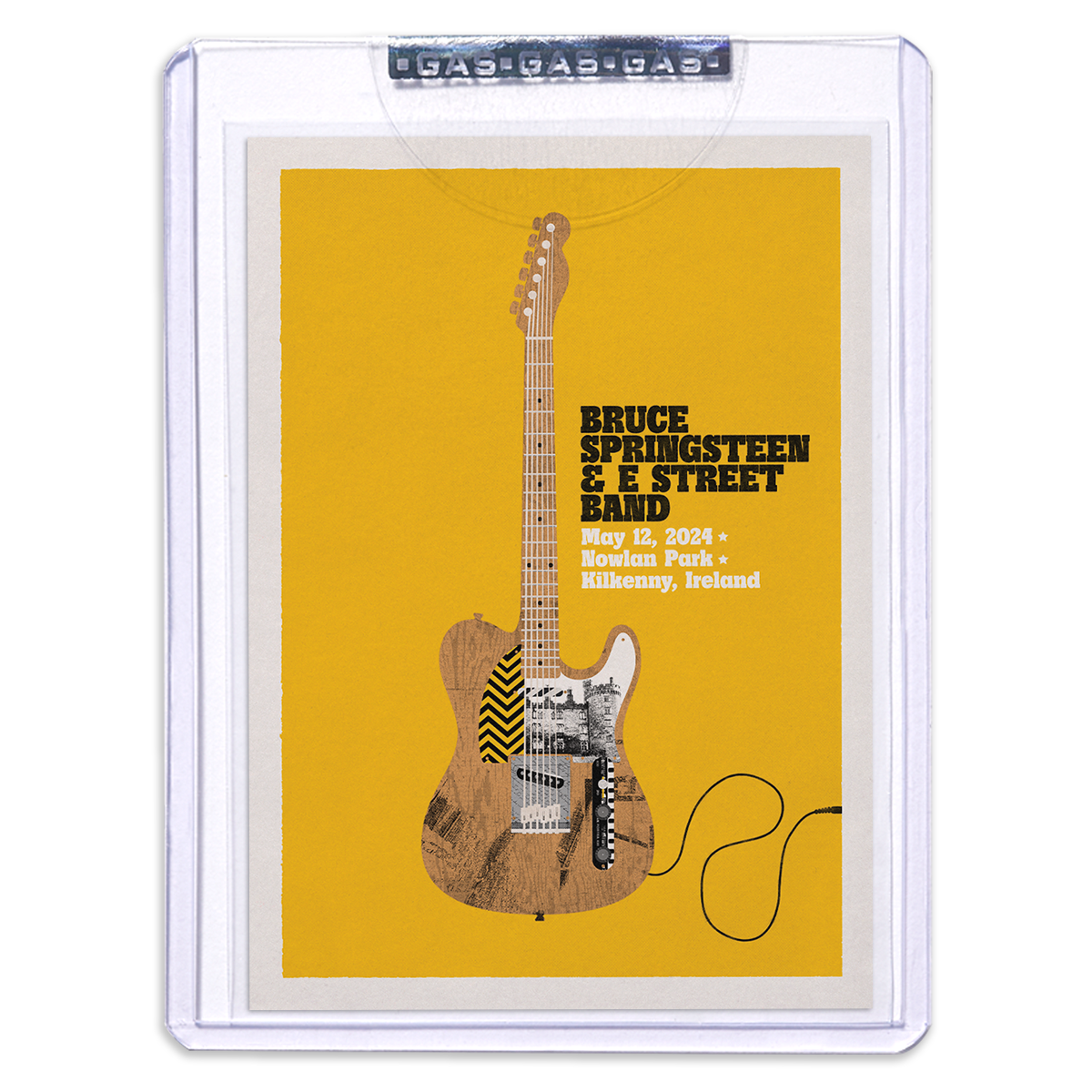 GAS KILKENNY MAY 12TH Bruce Springsteen & The E-Street Band European Tour 2024 Setlist Trading Card