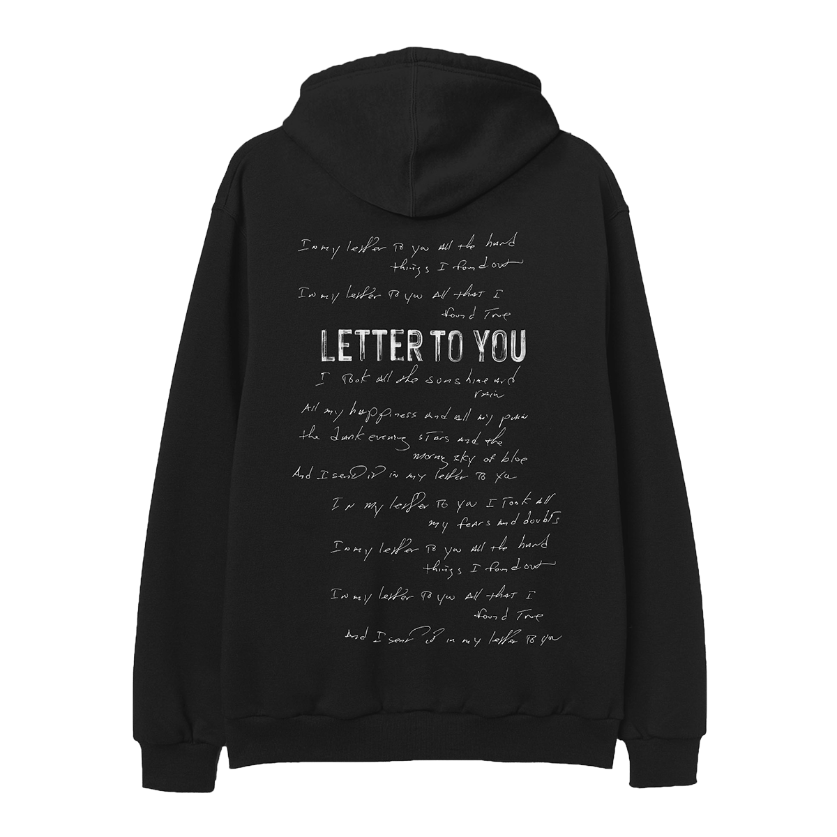 Letter To You Lyric Hoodie