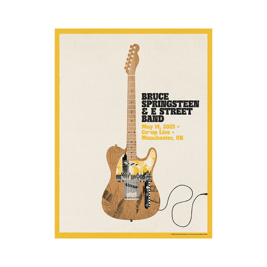 Manchester 14th May Bruce Springsteen and E Street Band World Tour 2025 Poster - Limited Edition