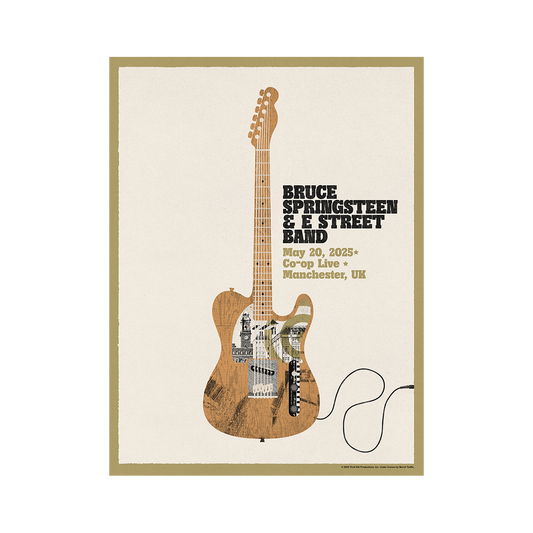 Manchester 20th May Bruce Springsteen and E Street Band World Tour 2025 Poster - Limited Edition