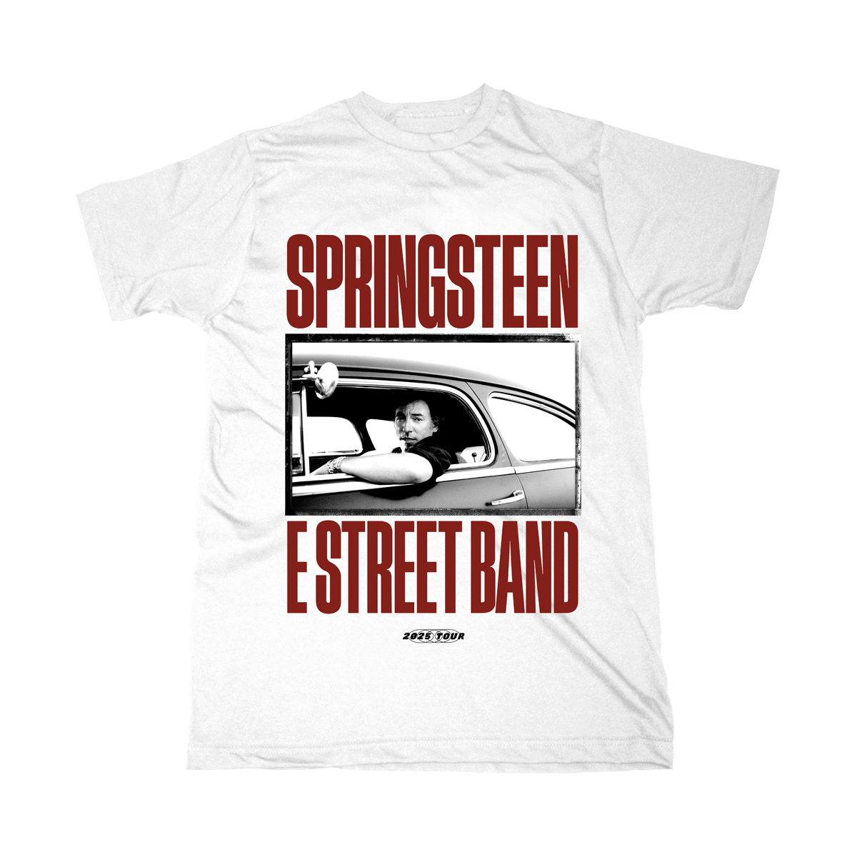 【XLサイズ】Bruce Springsteen White Tee Bruce Springsteen - Born In The USA White - T-Shirt