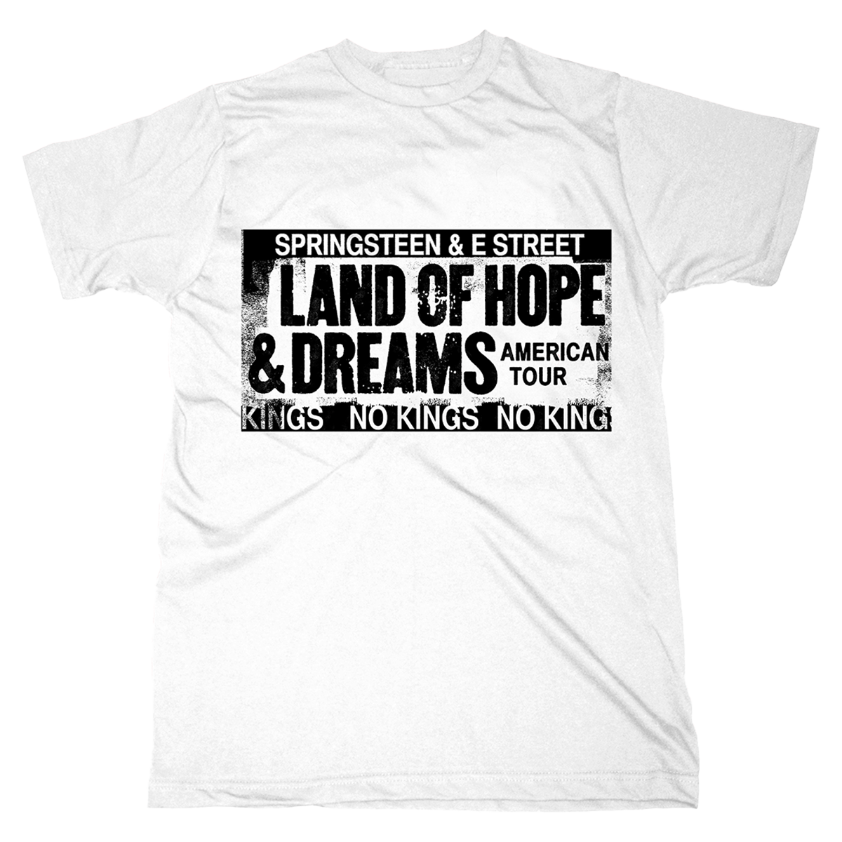 Springsteen & The E Street Band 2026 Land Of Hope & Dreams American Tour Tee - White