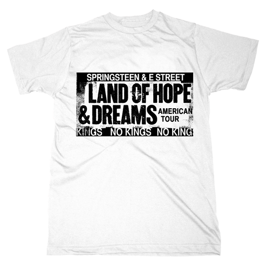 Springsteen & The E Street Band 2026 Land Of Hope & Dreams American Tour Tee - White