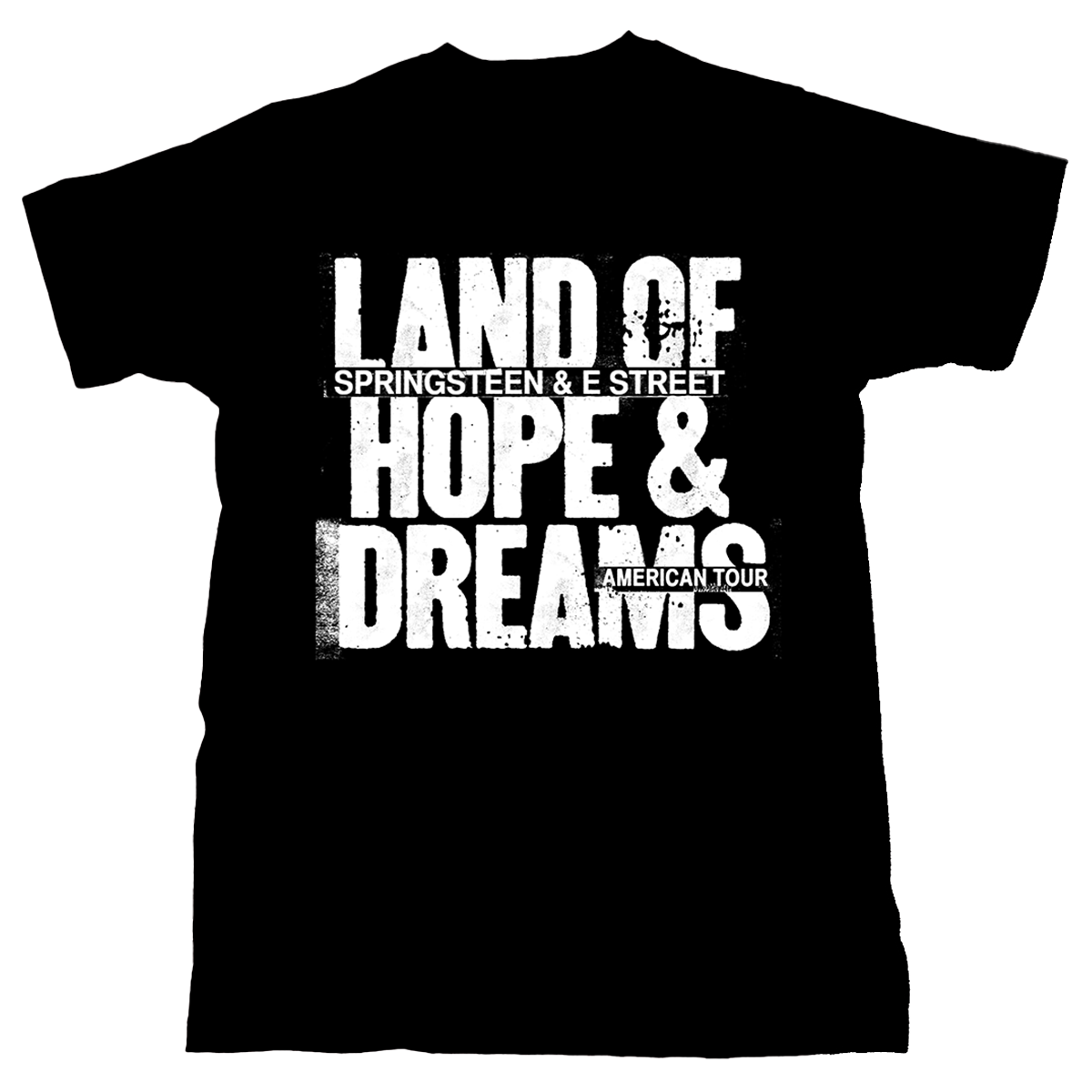 Springsteen & The E Street Band 2026 Land Of Hope & Dreams American Tour Tee - Black