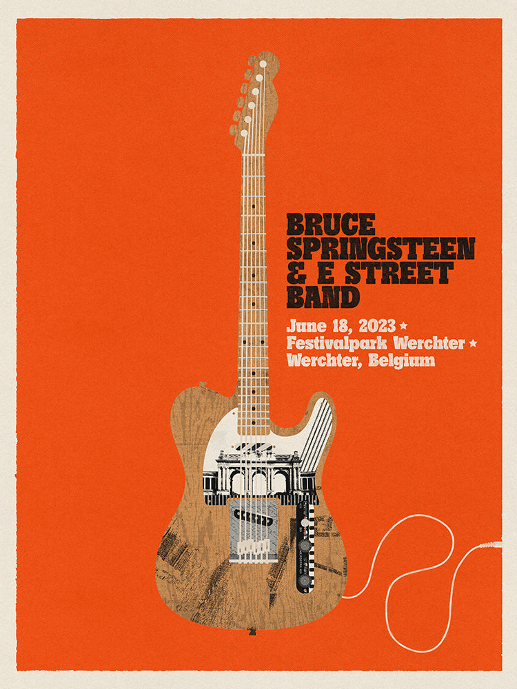 Werchter June 18th Bruce Springsteen and the E-Street Band World Tour 2023 Poster - Limited Edition