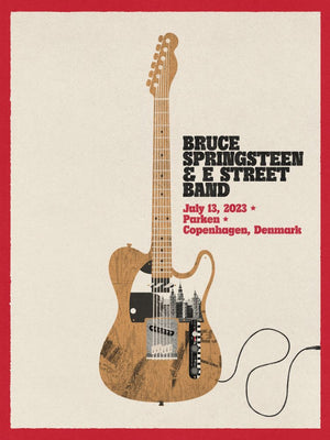 Copenhagen July 13th Bruce Springsteen and the E-Street Band World Tour 2023 Poster - Limited Edition