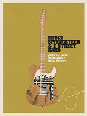 Oslo June 30th Bruce Springsteen and the E-Street Band World Tour 2023 Poster - Limited Edition