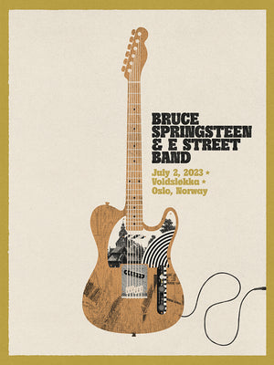 Oslo July 2nd Bruce Springsteen and the E-Street Band World Tour 2023 Poster - Limited Edition