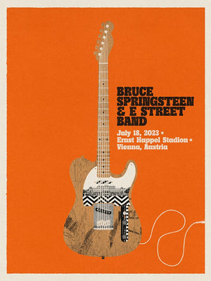 Vienna July 18th Bruce Springsteen and the E-Street Band World Tour 2023 Poster - Limited Edition
